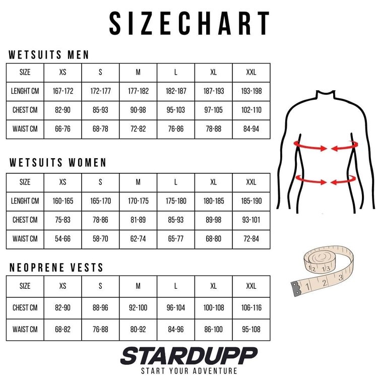 Stardupp Stardupp B-Zip Flex Fullsuit 3/2mm Wetsuit heren