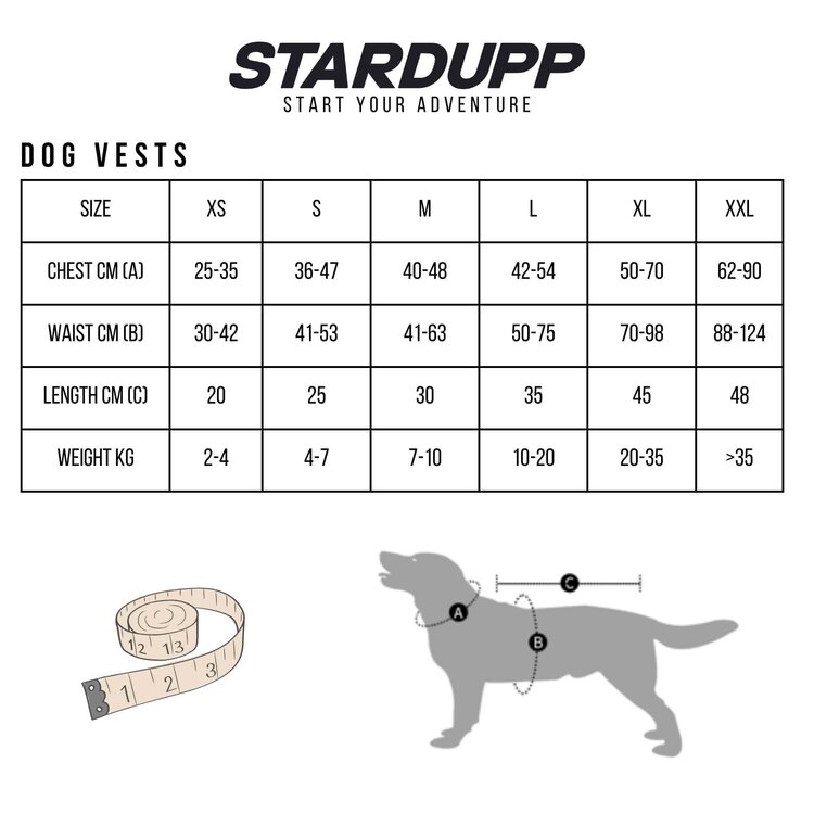 Stardupp Stardupp Dog Vest Aqua