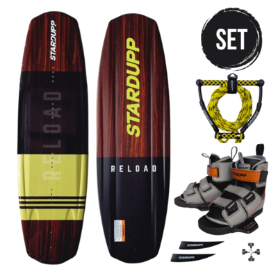 Stardupp Stardupp Reload wakeboard set yellow 139cm Stardupp Reload wakeboard set yellow 139cm
