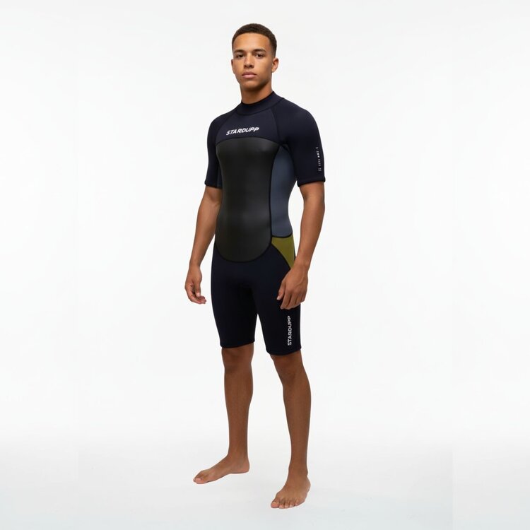 Stardupp Stardupp B-Zip Flex Shorty 3/2mm Combinaison-Néoprène-Hommes