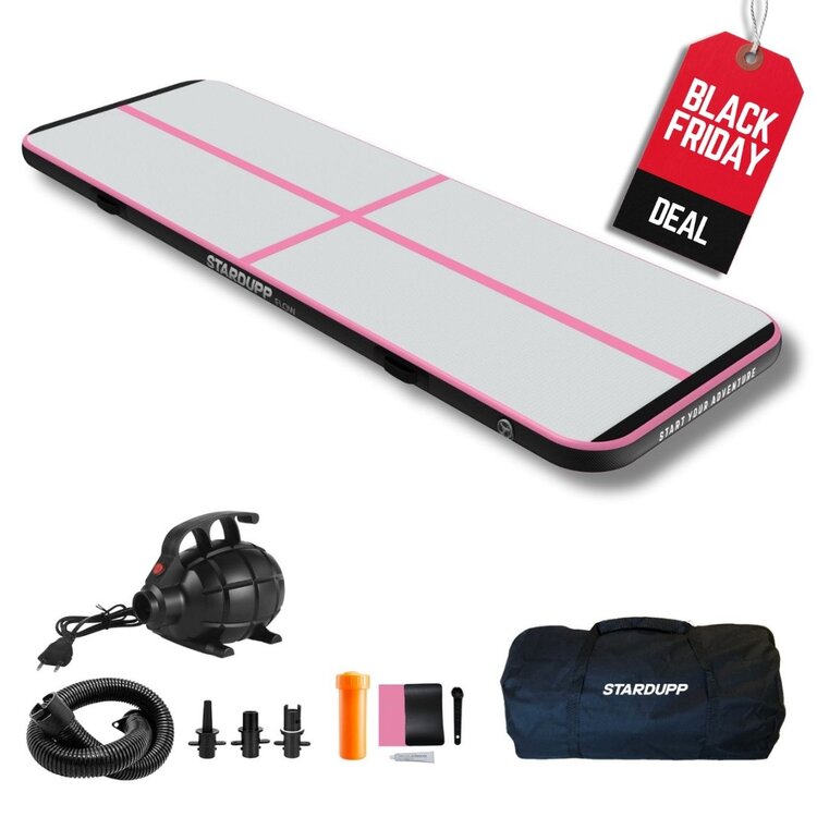 Stardupp Elite Pro AirTrack Pink 3m 20cm Stardupp Stardupp Elite Pro AirTrack Pink 3m 20cm