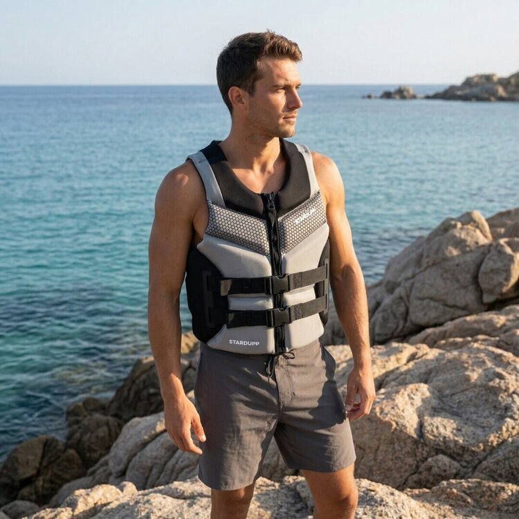 Stardupp IRON Neoprene Impact Vest Grey Stardupp Stardupp IRON Neoprene Impact Vest Grey