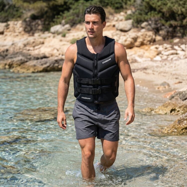 Stardupp Stardupp IRON Neoprene Impact Vest Black