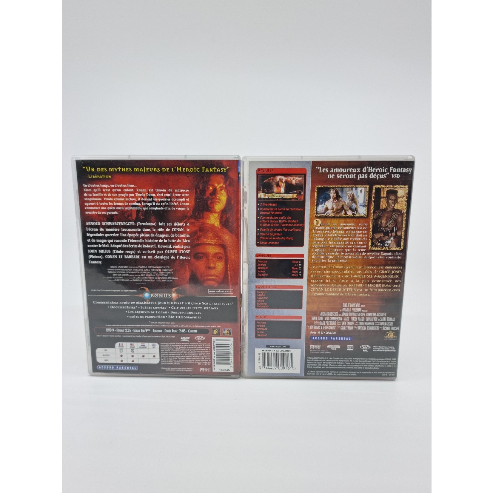 DVD - Conan le Barbare et Conan le Destructeur (2 DVD)
