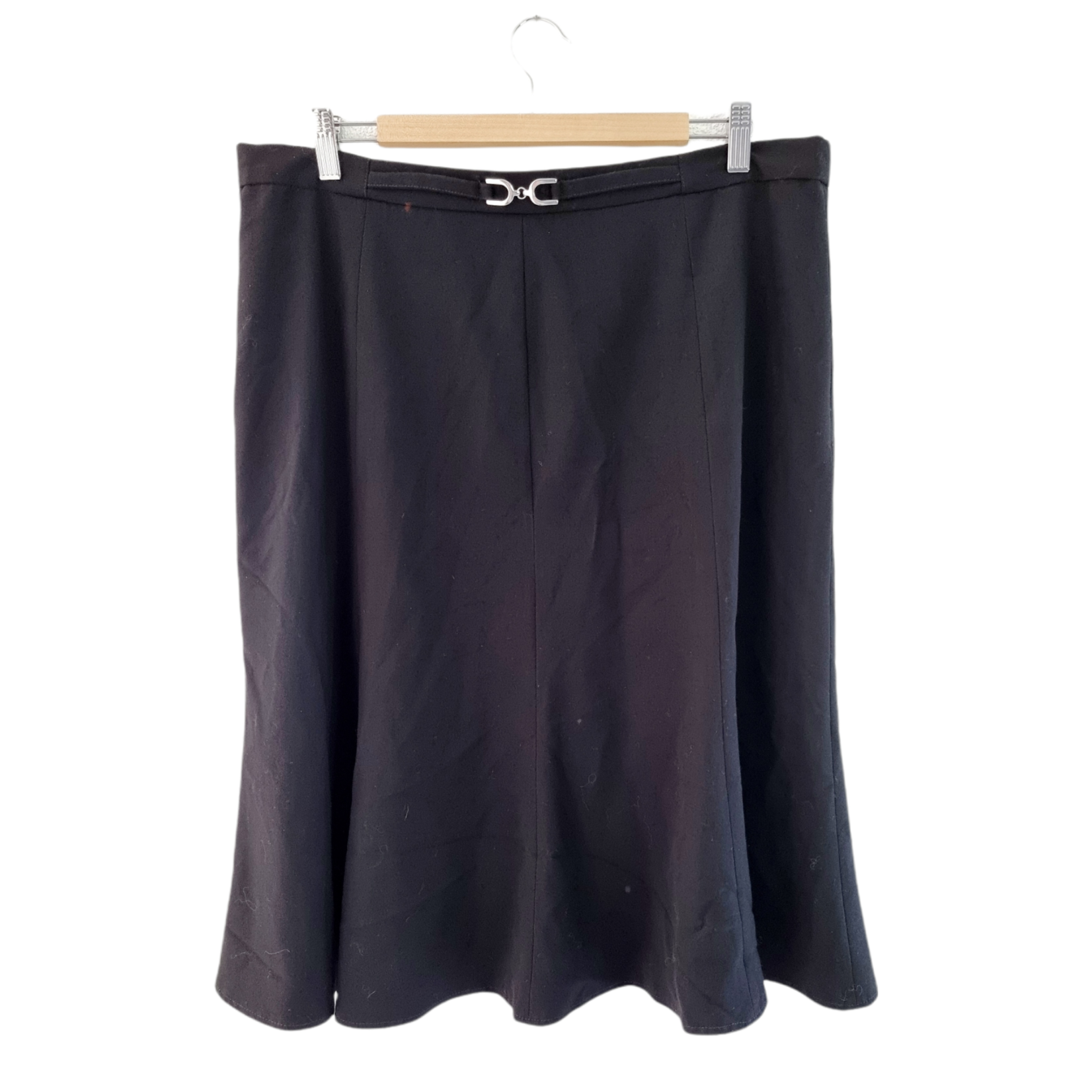 CANDA C&A Jupe mi-longue avec ceinture noire (SIZE : CH 46 /E 48)