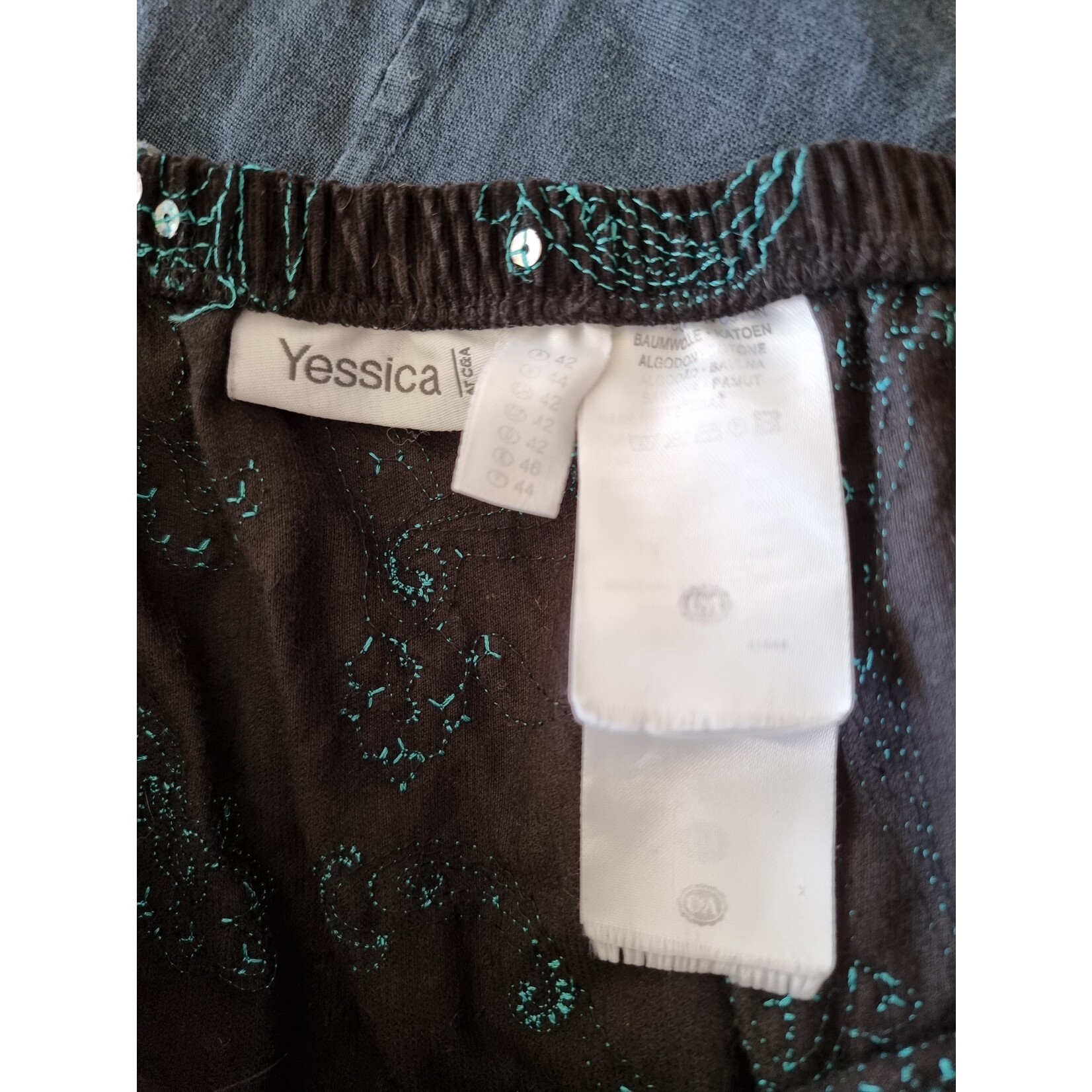 Yessica by C&A Jupe trapèze motif arabesque (SIZE : 42)