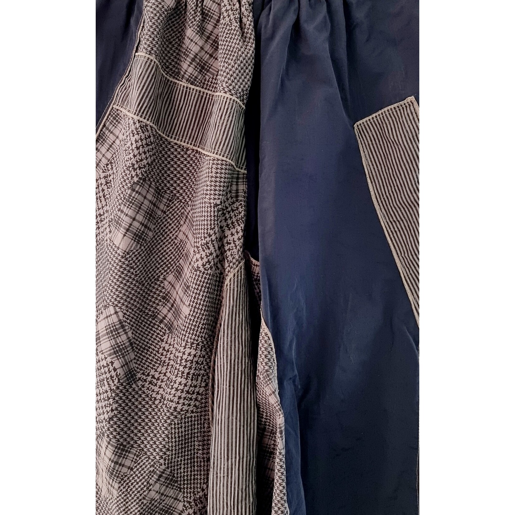 Jupe mi-longue motif pied de poule (SIZE : T6 = 48)