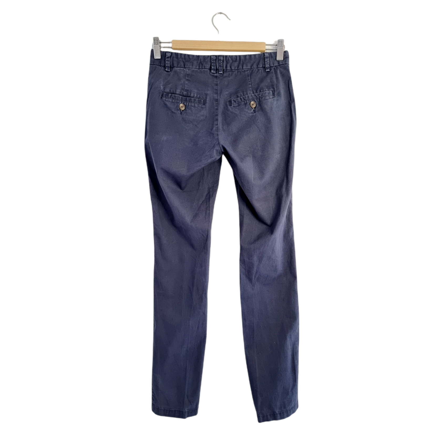 L.O.G.G H&M Pantalon classique bleu barbeau (SIZE : 34)
