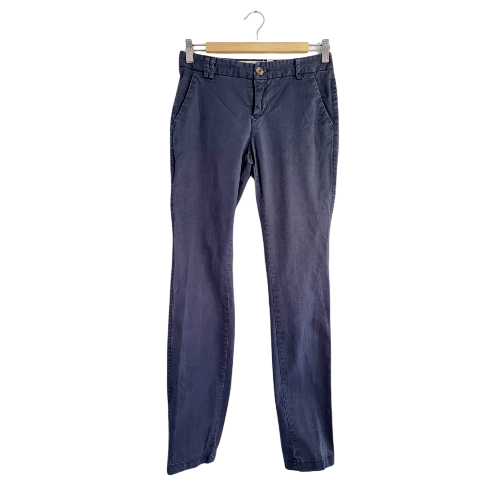 L.O.G.G H&M Pantalon classique bleu barbeau (SIZE : 34)