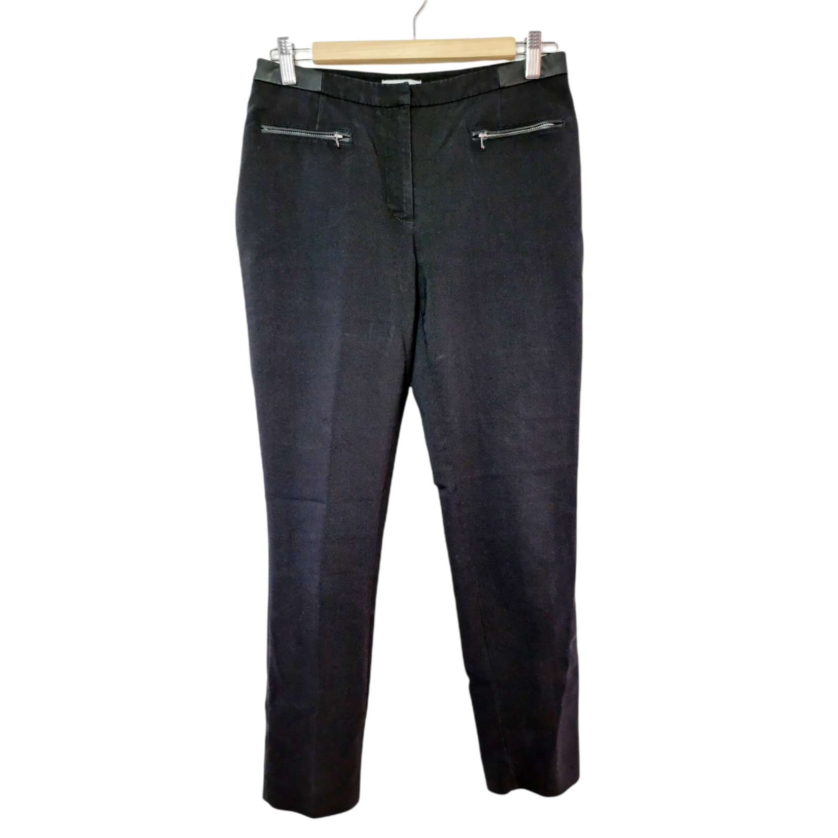 H&M Pantalon business noir avec zips apparents (SIZE : 36)
