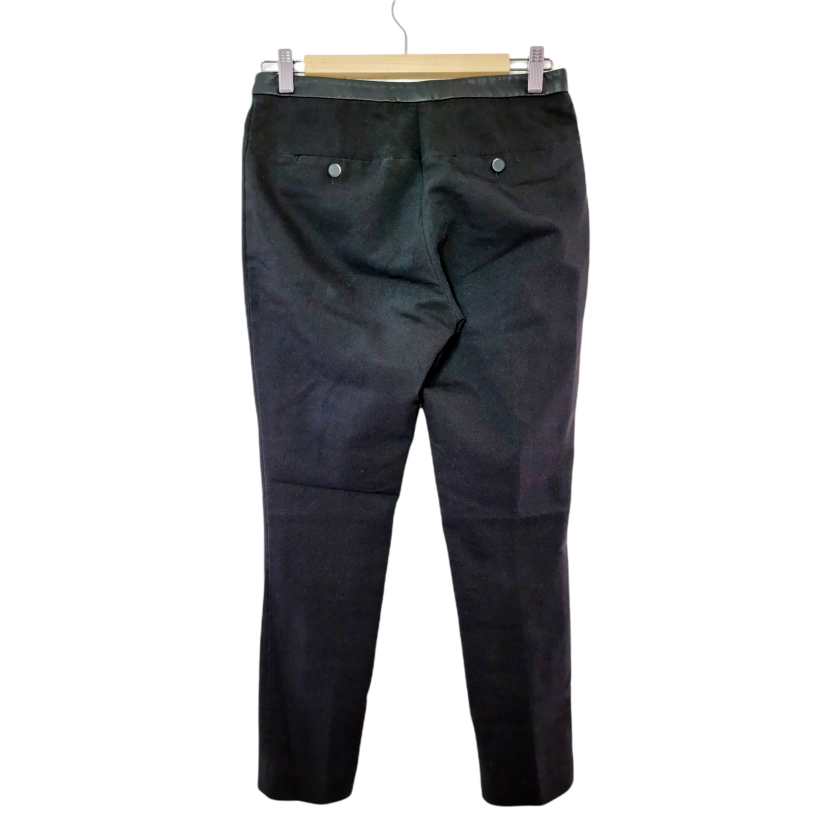H&M Pantalon business noir avec zips apparents (SIZE : 36)