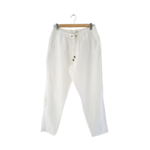 L.O.G.G H&M Pantalon jogger blanc en lin (EUR 40)