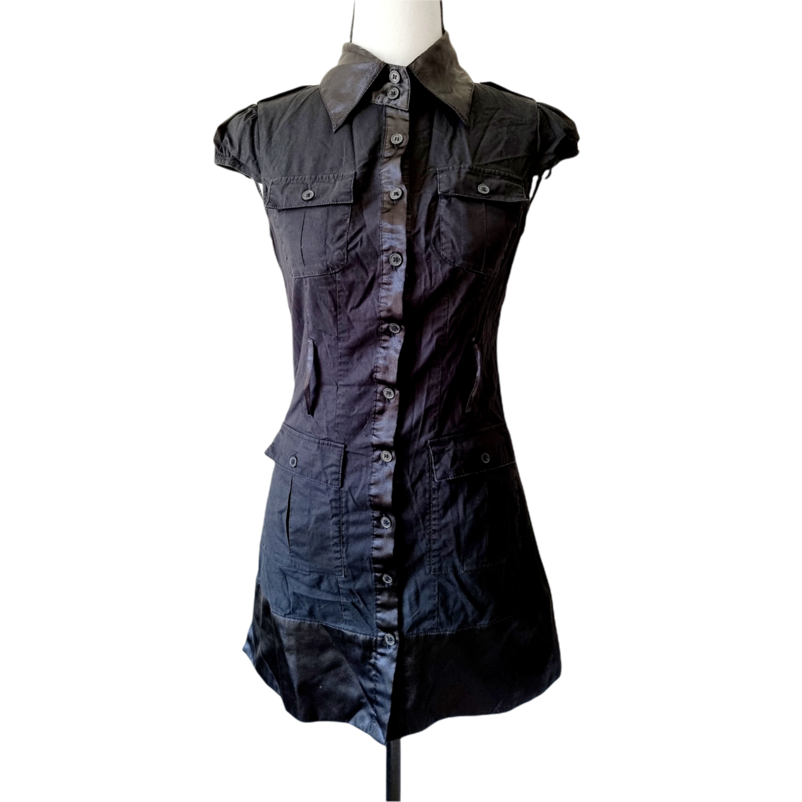 Tally Weijl Tunique noire à poches apparentes (SIZE : S/36)