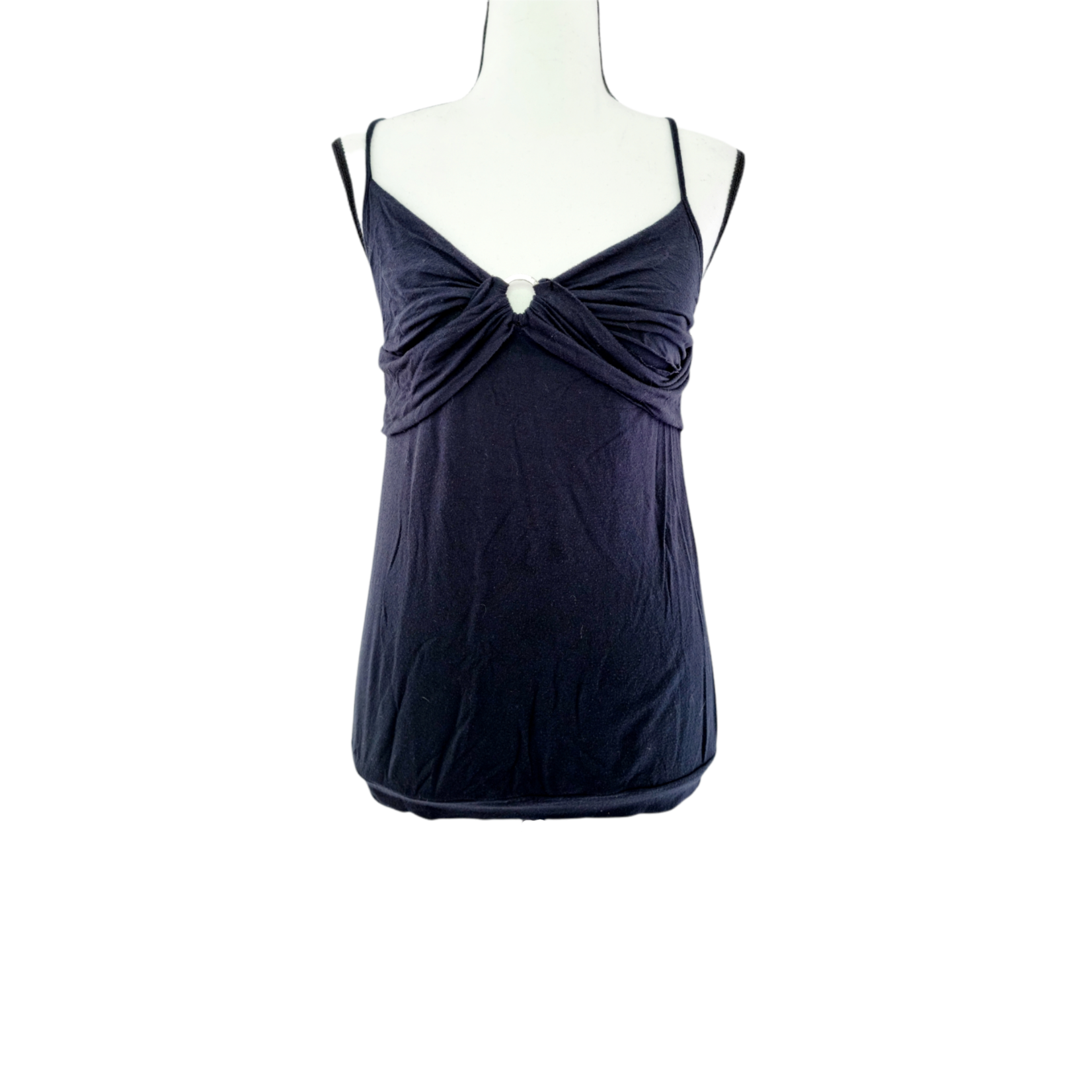 Top noir avec boucle centrale (SIZE : S)