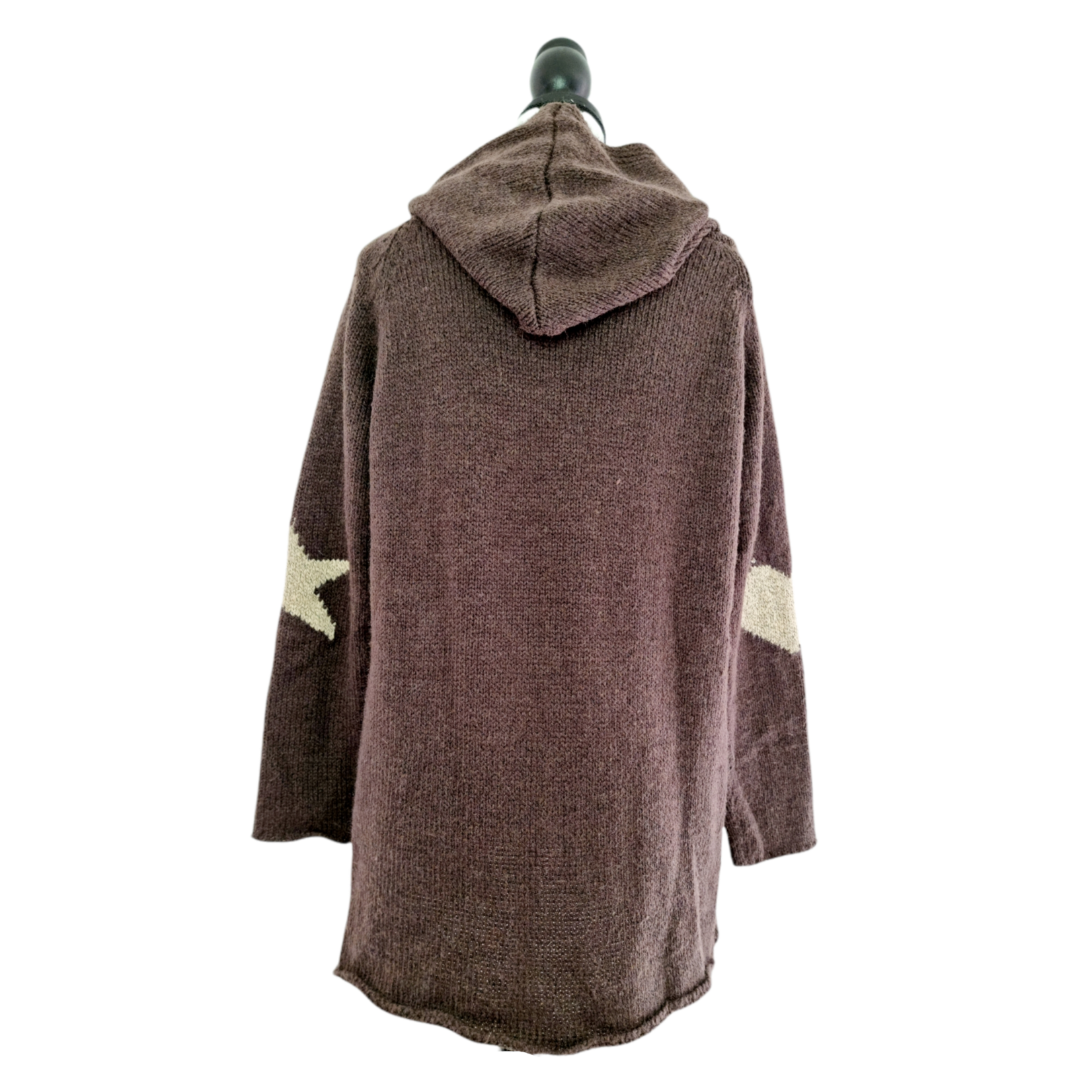 Laetitia Mem Jaquette longue à capuche et boutons apparents (SIZE : L)