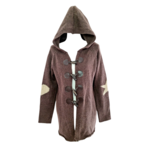 Laetitia Mem Jaquette longue à capuche et boutons apparents (SIZE : L)