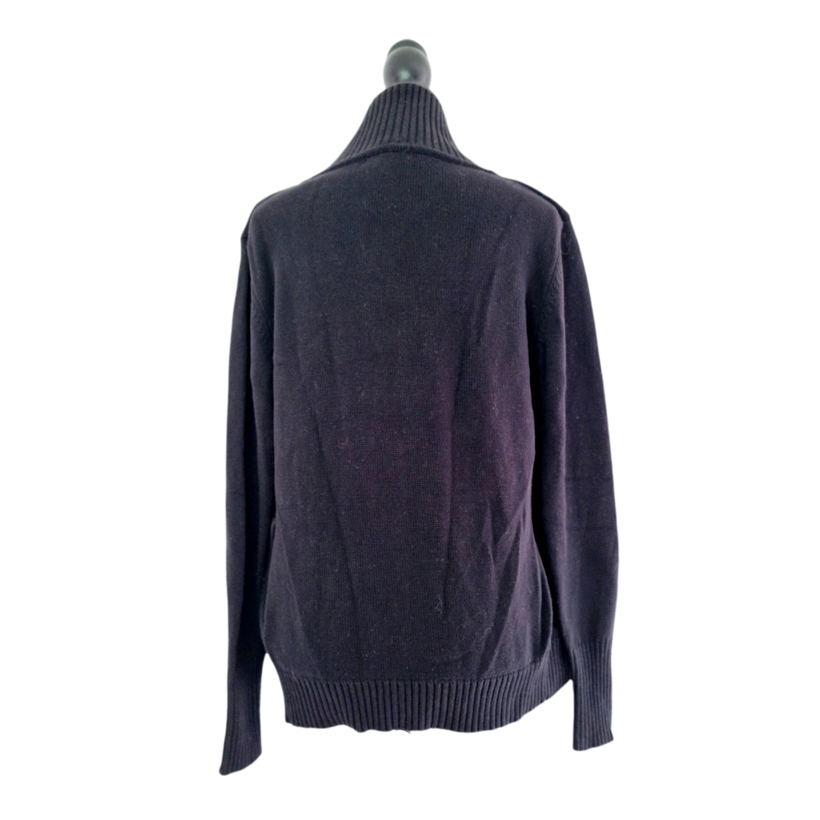 MNG Basic Jaquette noire à col montant (SIZE : L)