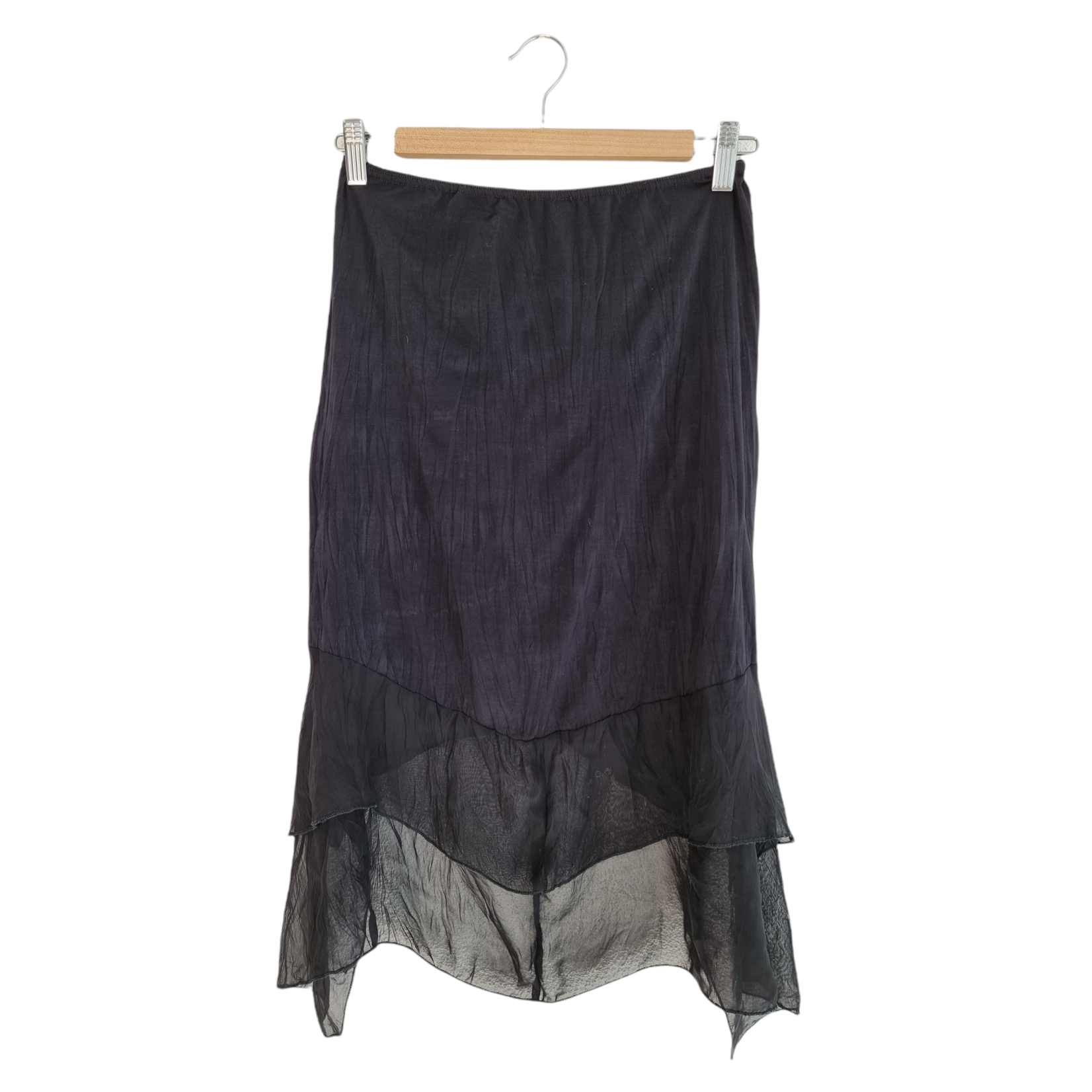 Tally Weijl Jupe noire à voile (SIZE : 38/M)