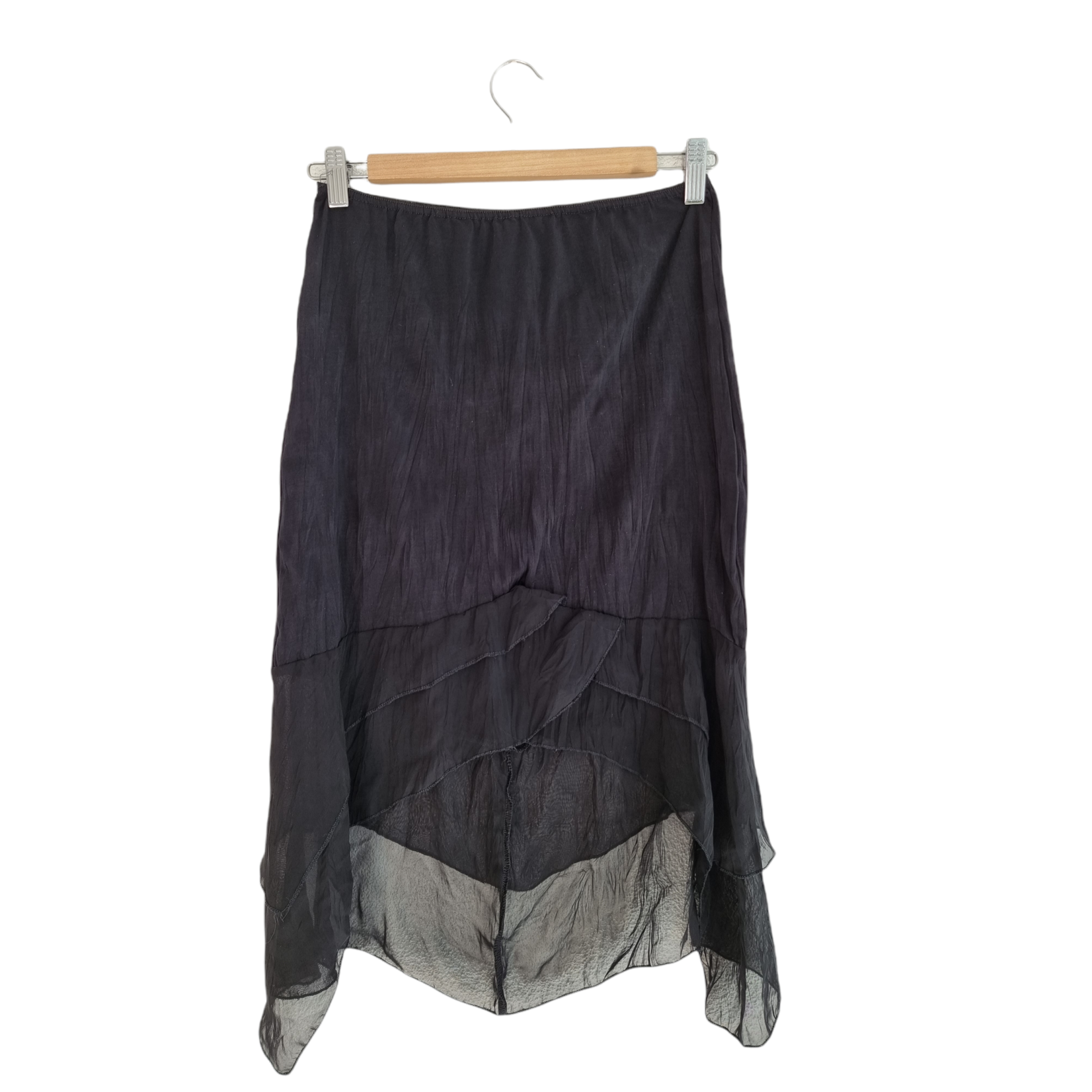 Tally Weijl Jupe noire à voile (SIZE : 38/M)