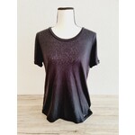 Lpb Woman T-shirt noir ouvert derrière (SIZE : S/M)