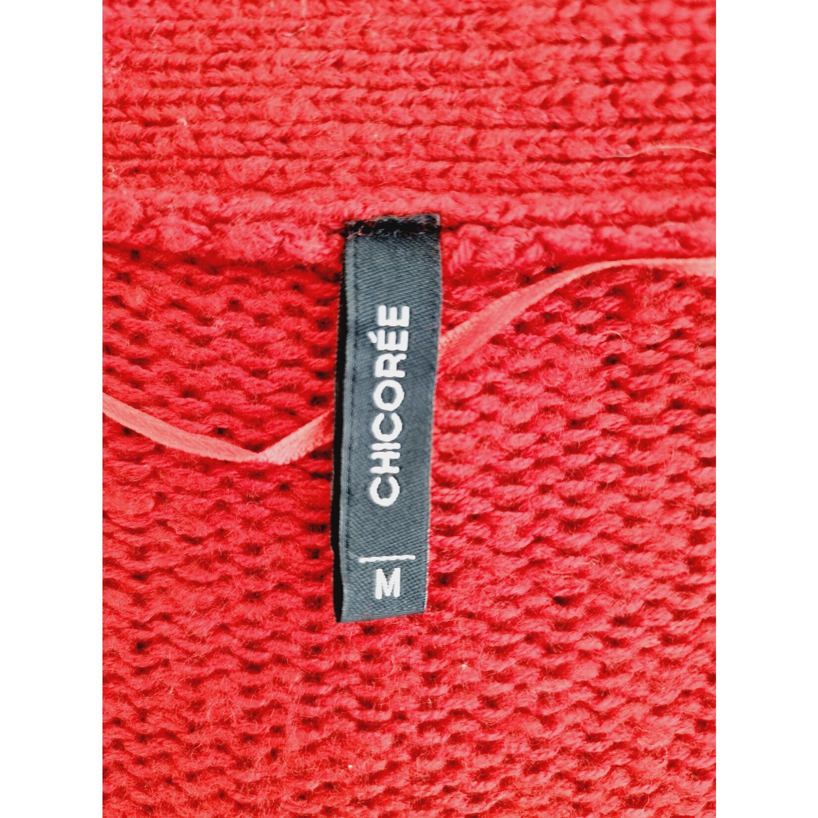 Chicorée Jaquette rouge en maille (SIZE : M)