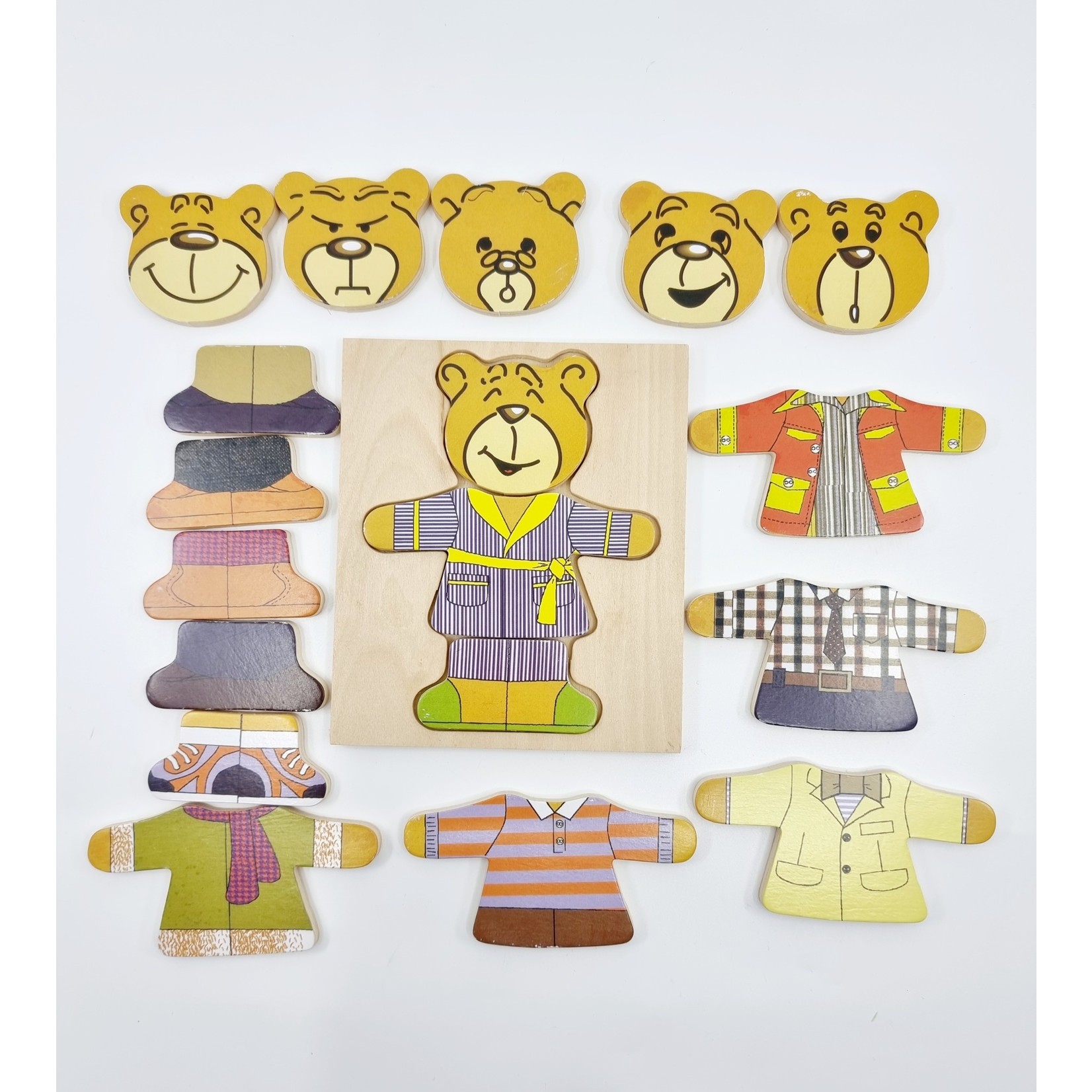 Eichhorn Puzzle à encastrement - ours à habiller