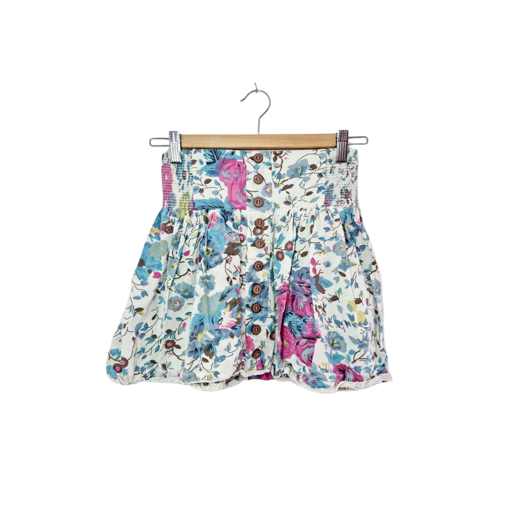 Ruby Tuesday Jupe fleurie avec boutons apparents (SIZE : XS)