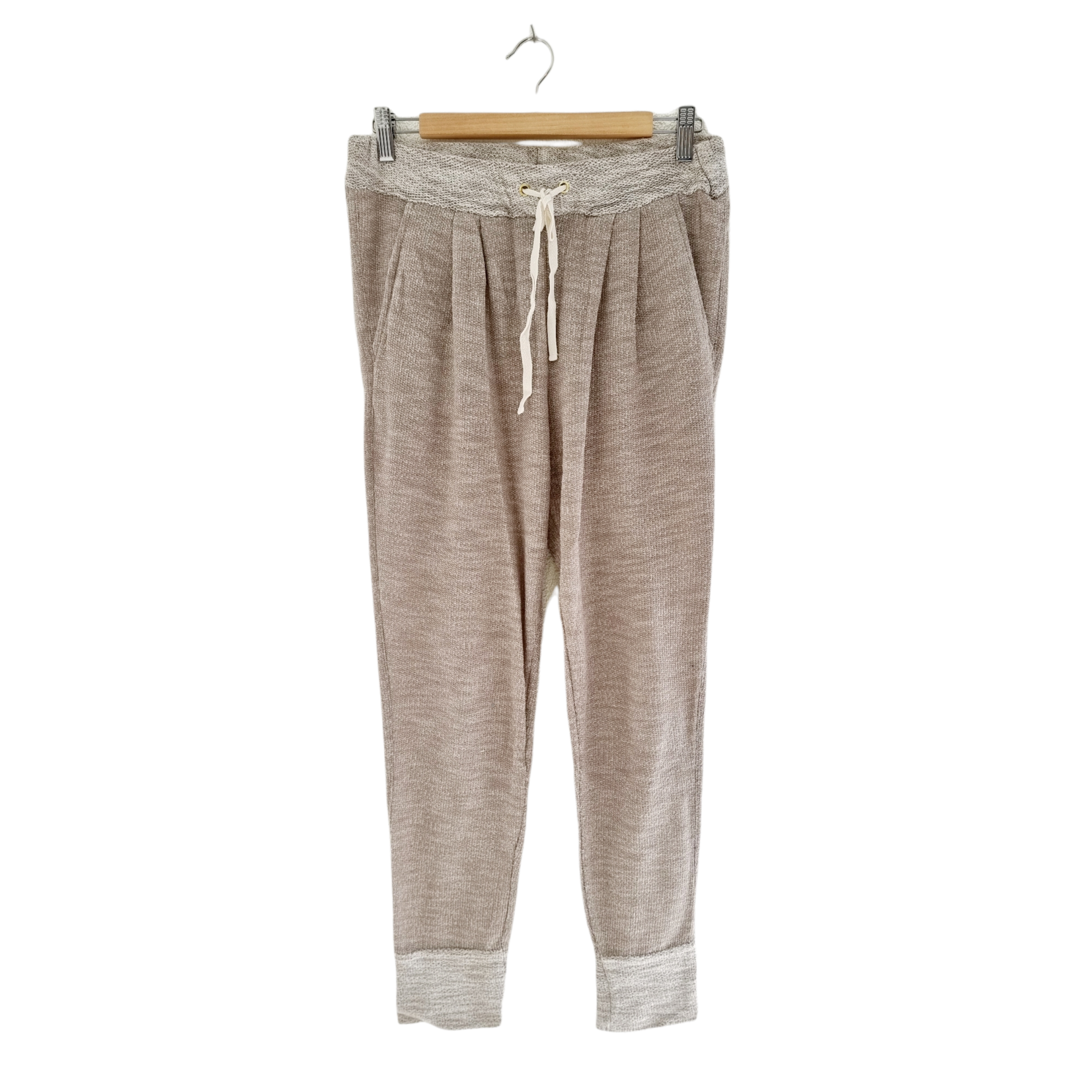 H&M Pantalon jogging beige chiné (SIZE : M)