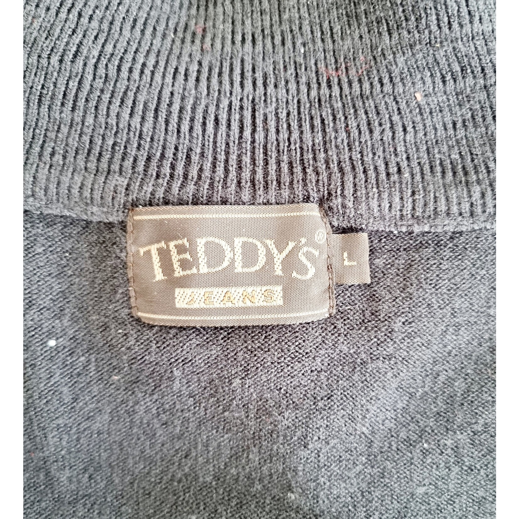 Teddy's Pull noir à col montant - Ted (SIZE : L)