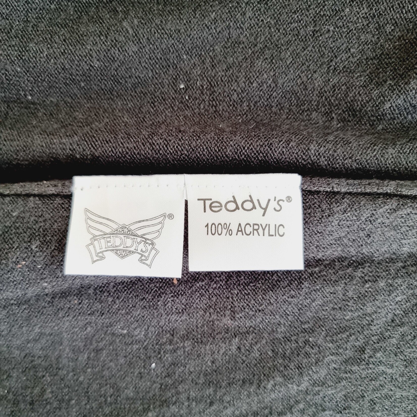 Teddy's Pull noir à col montant - Ted (SIZE : L)