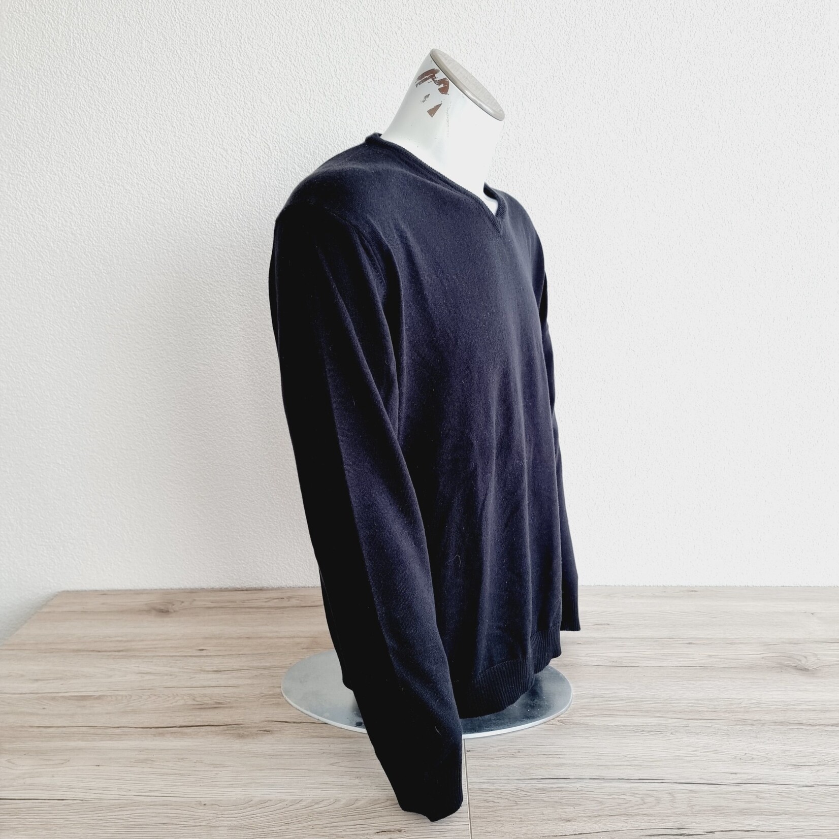 Enzo Di Milano Pullover noir col V - Enzo (SIZE : XL)