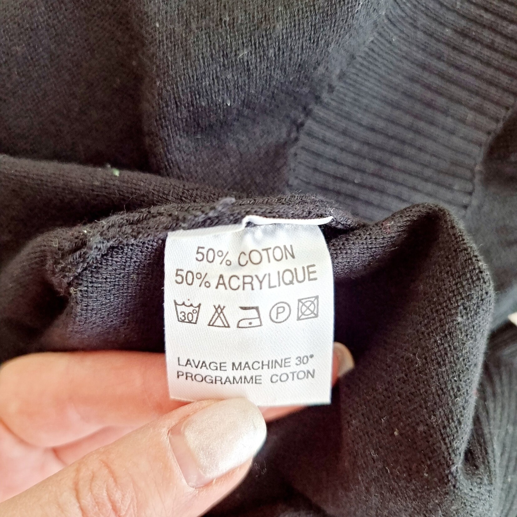 Enzo Di Milano Pullover noir col V - Enzo (SIZE : XL)