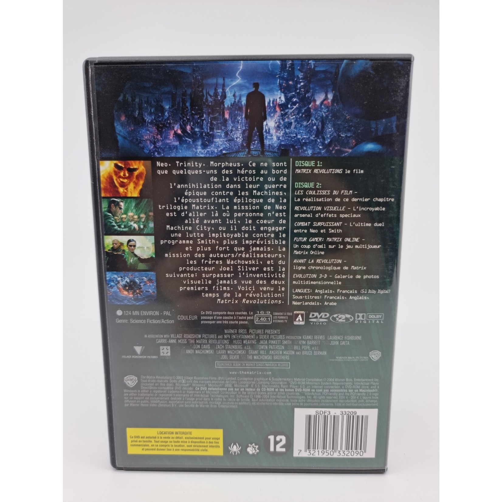 DVD - Saga Matrix (3 DVD) : 1. Matrix – 2. Matrix Reloaded – 3. Matrix Revolutions