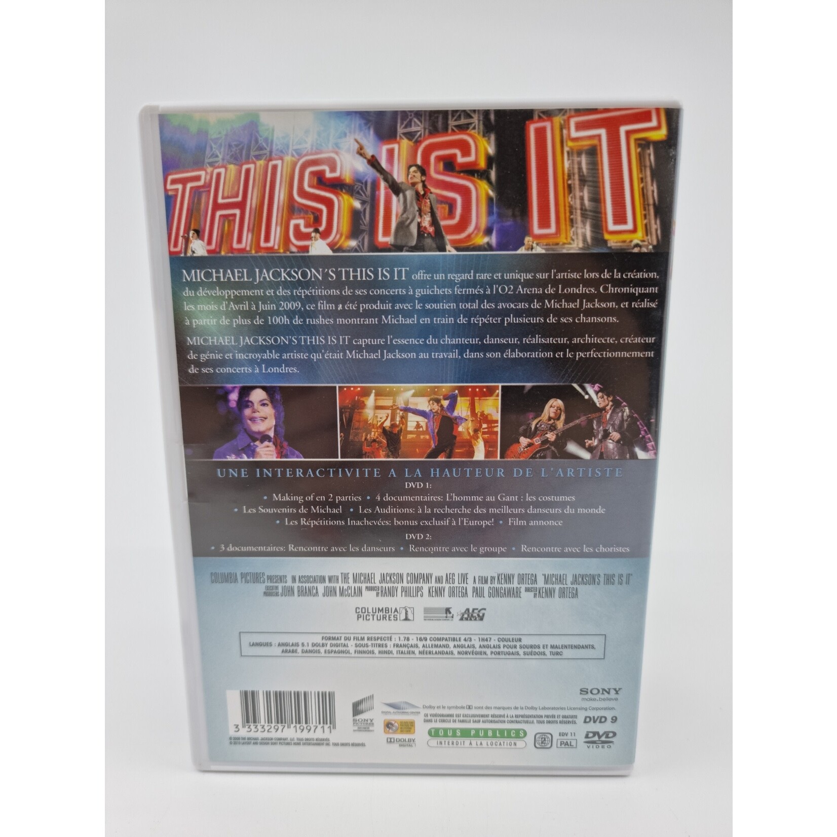 DVD - Michael Jackson's This Is It (Edition spéciale 2 DVD)