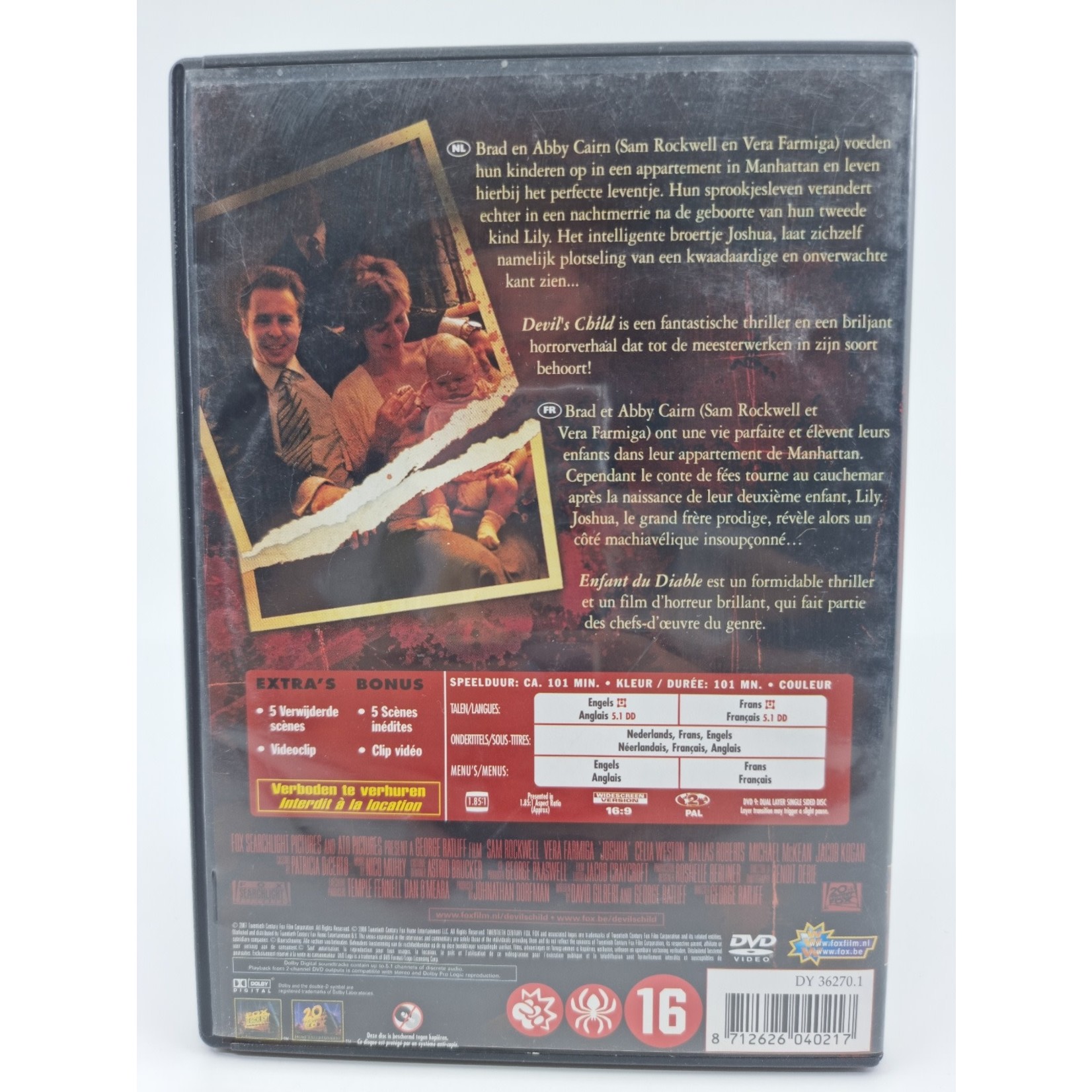 DVD - Joshua (également connu sous le nom de The Devil's Child )
