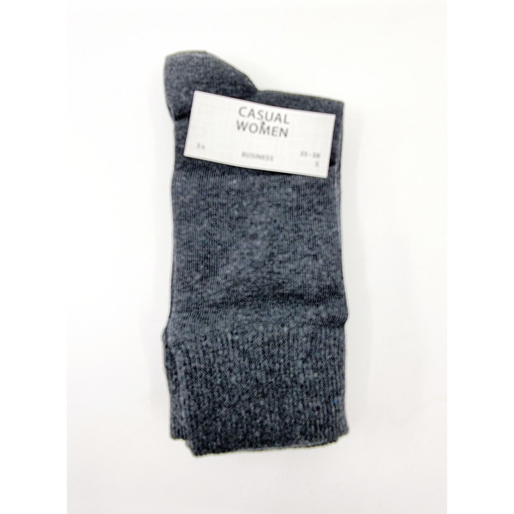 Casual Women Chaussette business anthracite, 3 pièces (SIZE : 35-38)