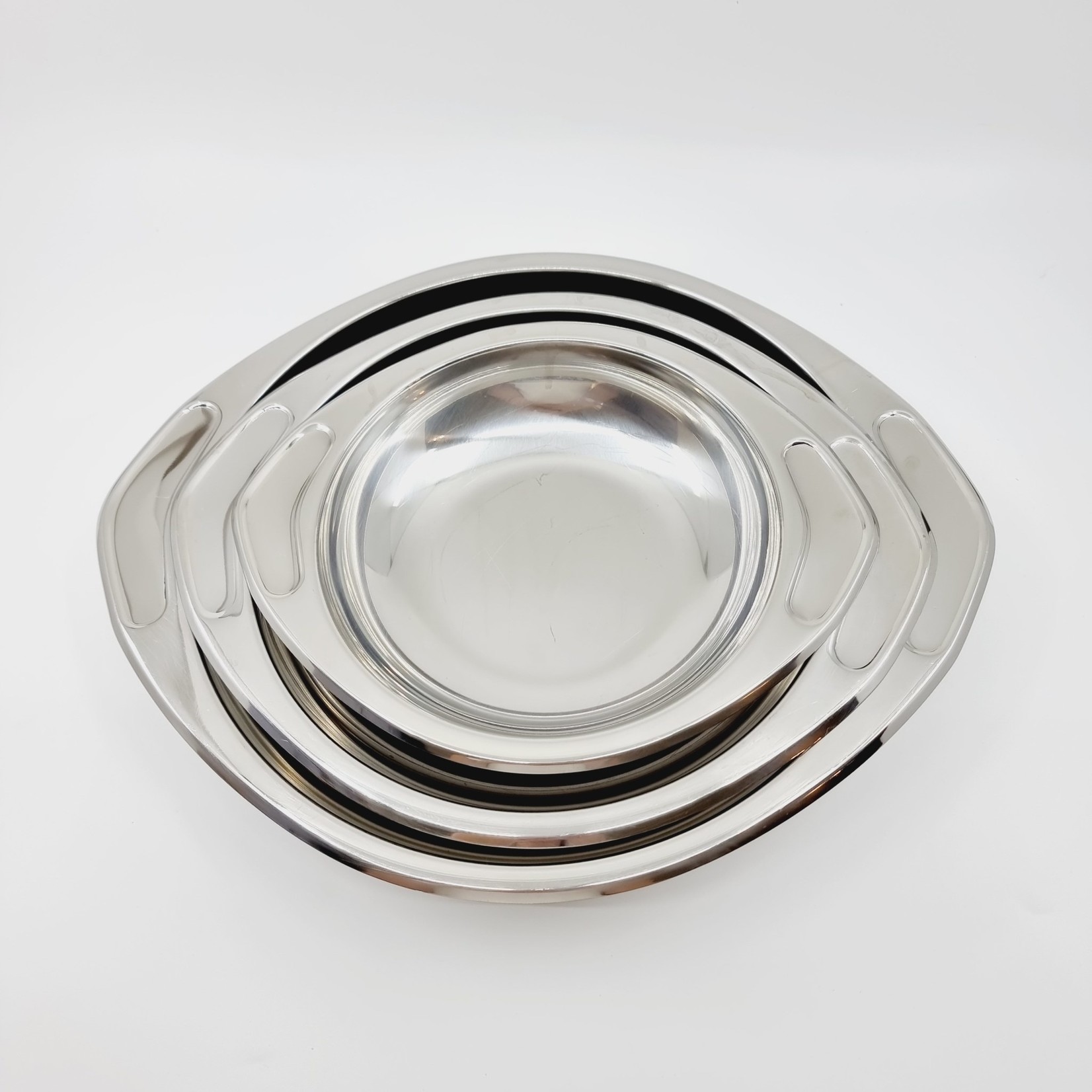AMC classic Plat de service creux AMC classic en inox (3 pièces)
