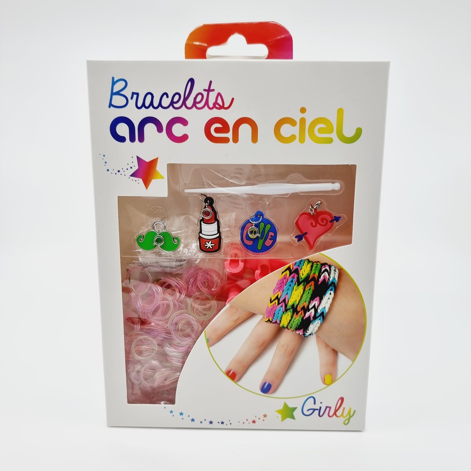 Gifi diffusion Bracelets arc-en-ciel, Rainbow Loom - Girly