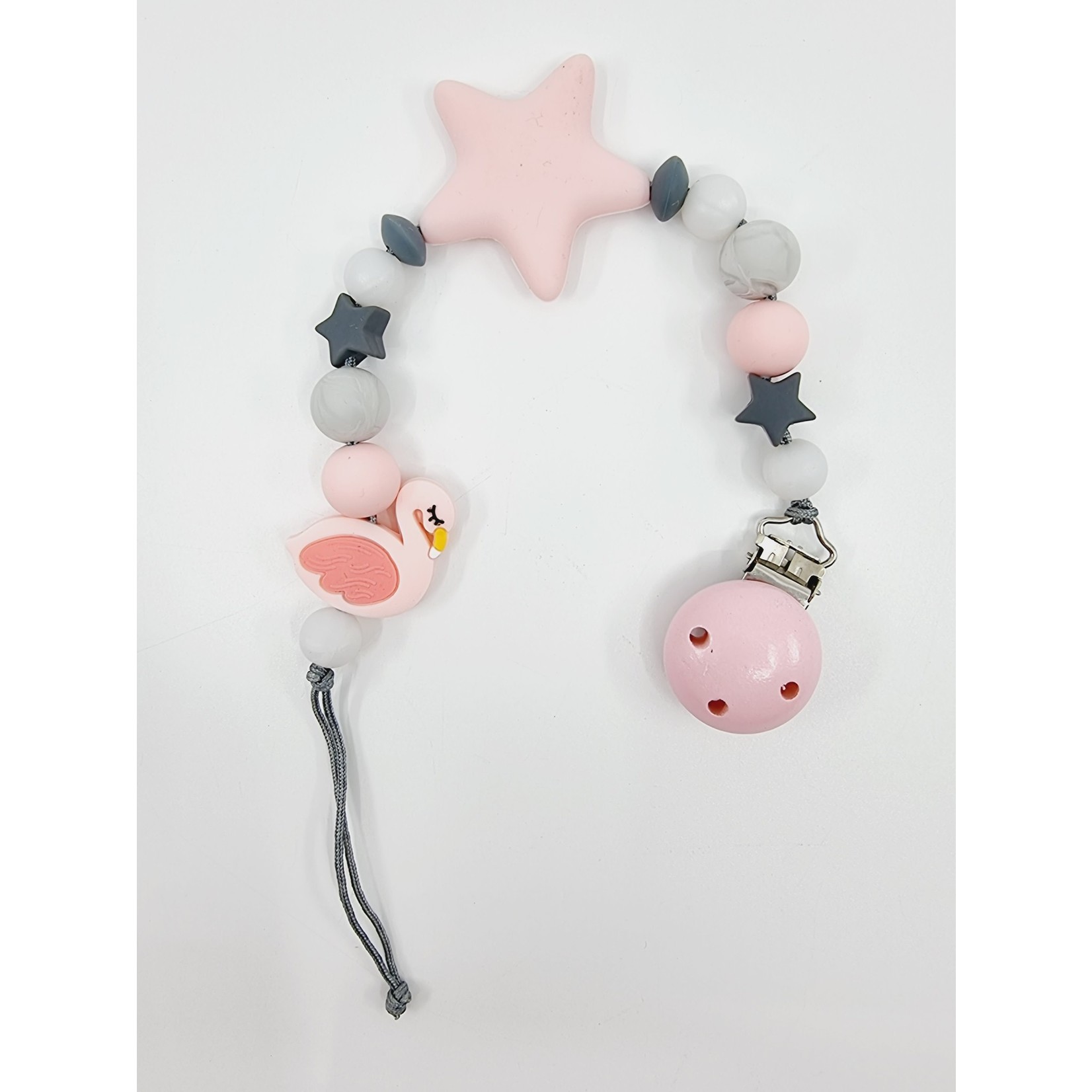 Attache-tétine - Etoile/Flamant