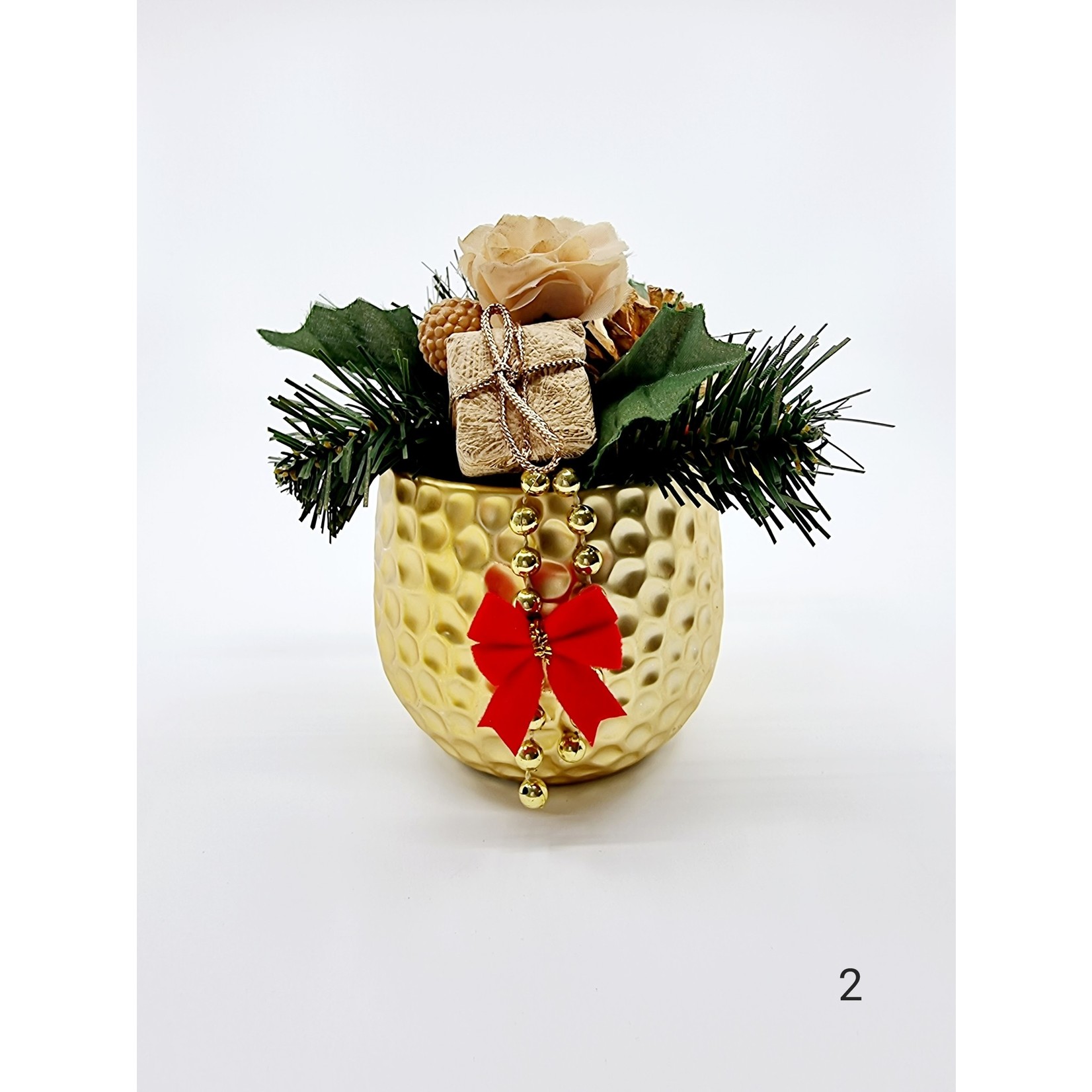 Composition florale de Noël - modèle 2