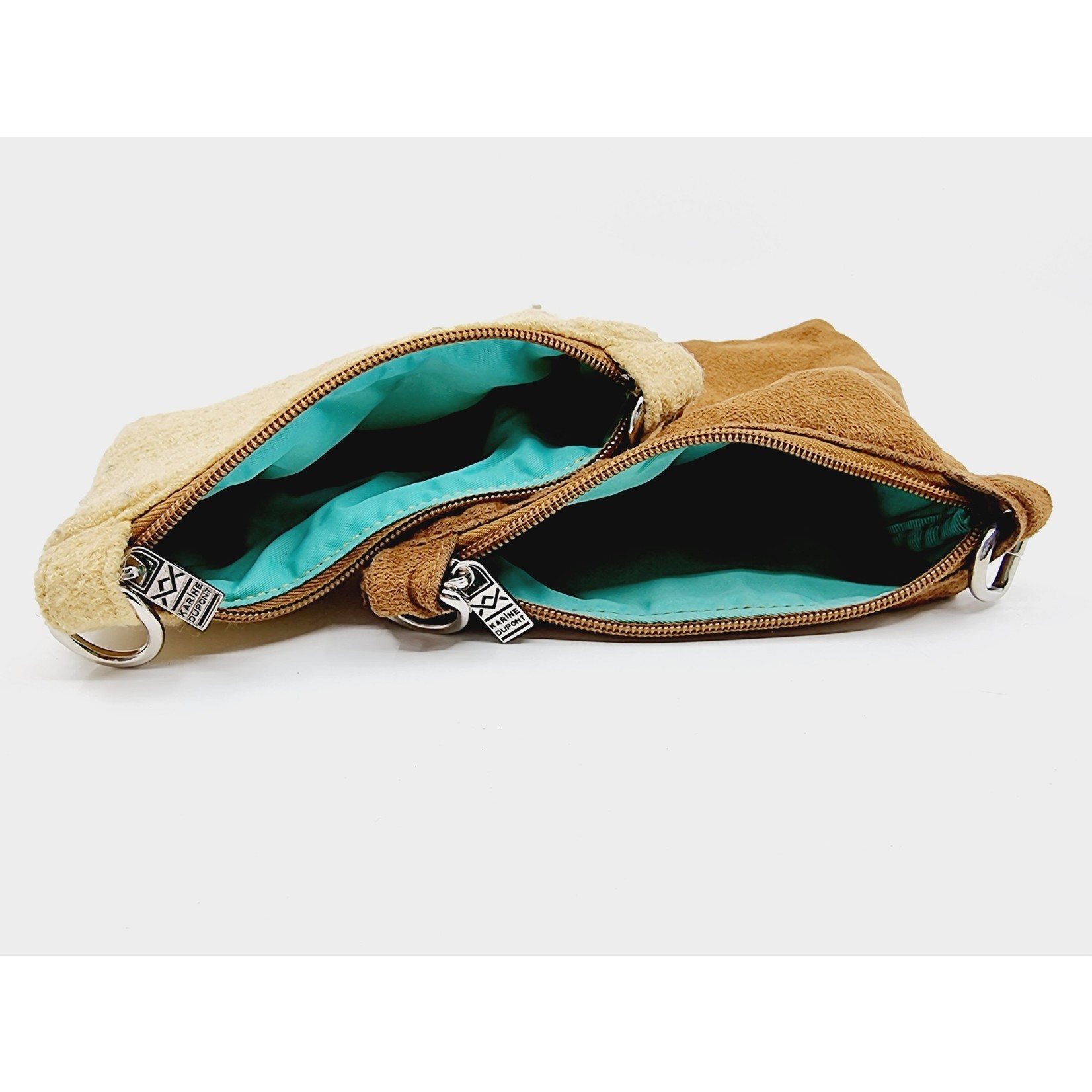 Karine Dupont Trousse de toilette avec anneaux en métal (2 pièces)