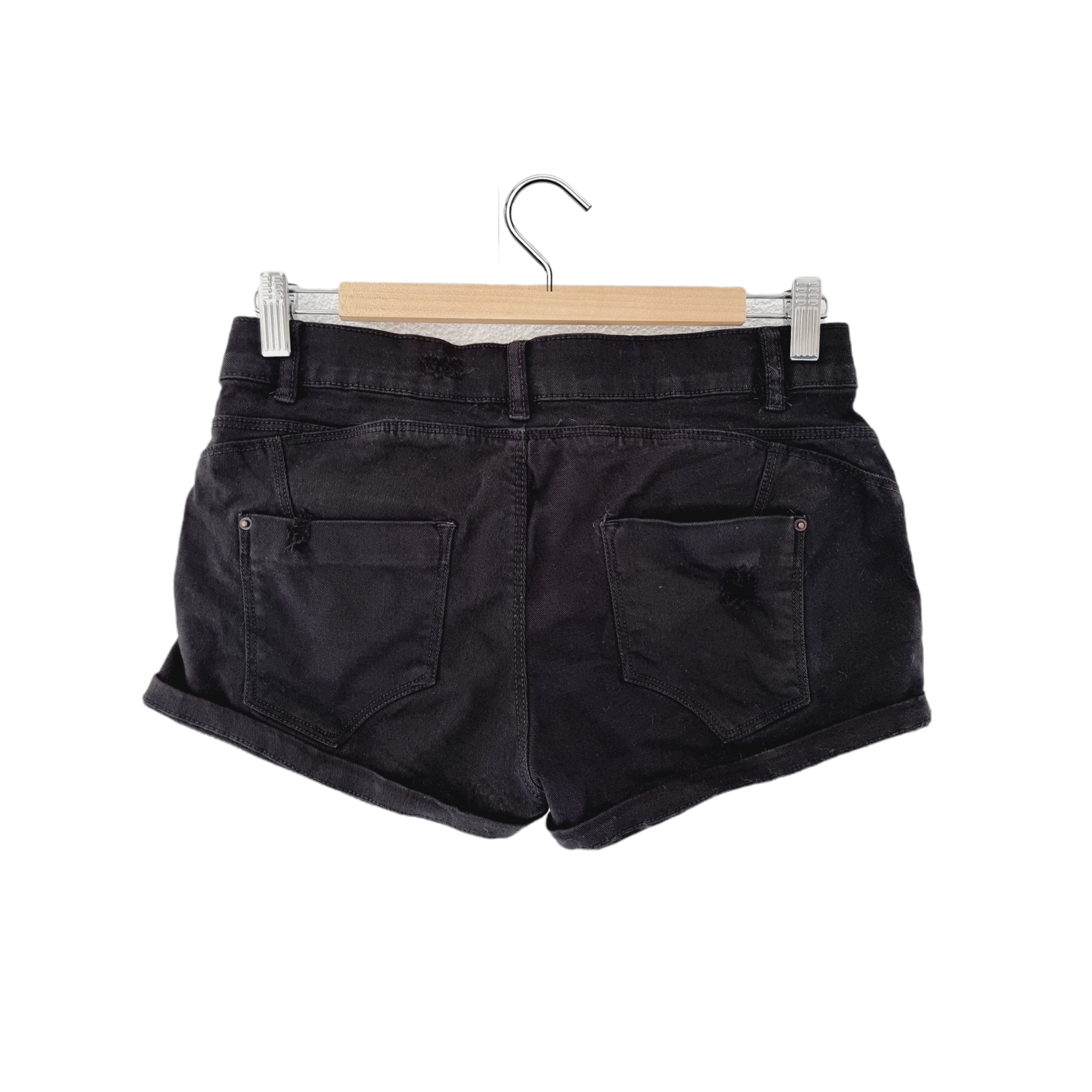 Clockhouse Short en jeans noir (SIZE : 34)