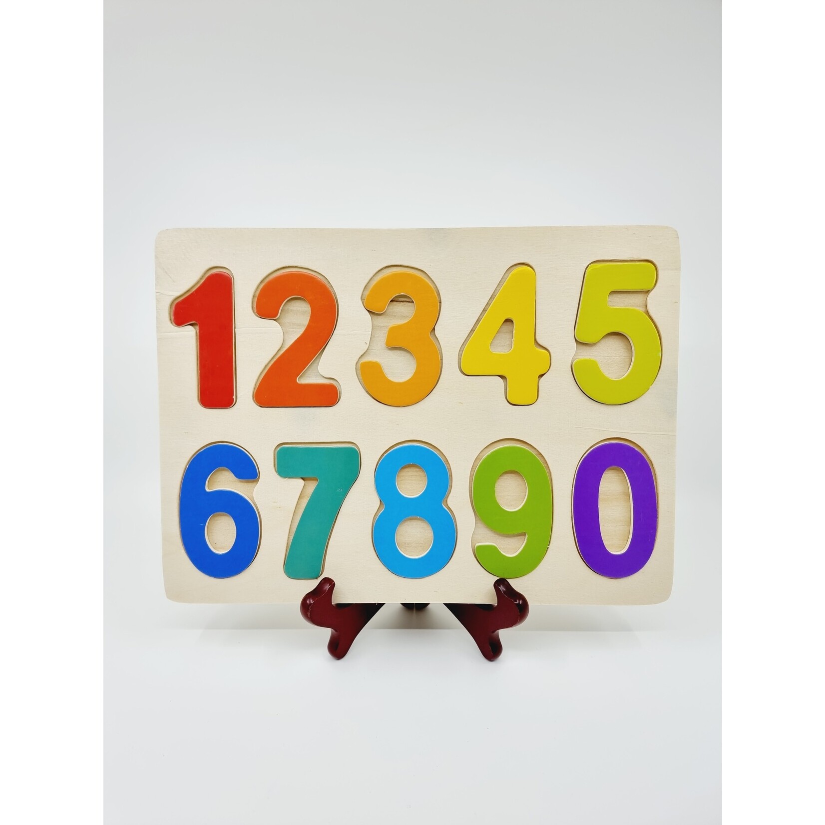 Puzzle des chiffres en bois