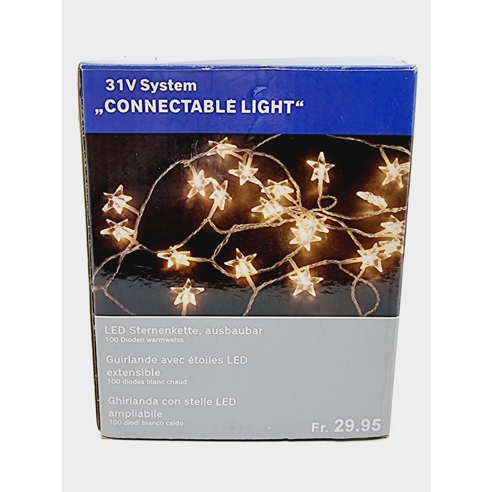 Guirlande avec étoiles LED extensible