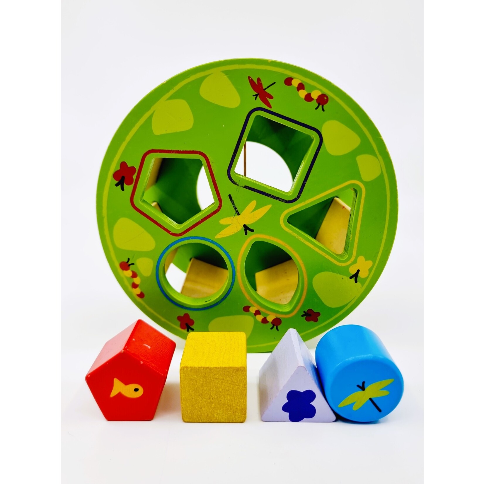 Hape Escargot à tirer avec ces formes à emboîter