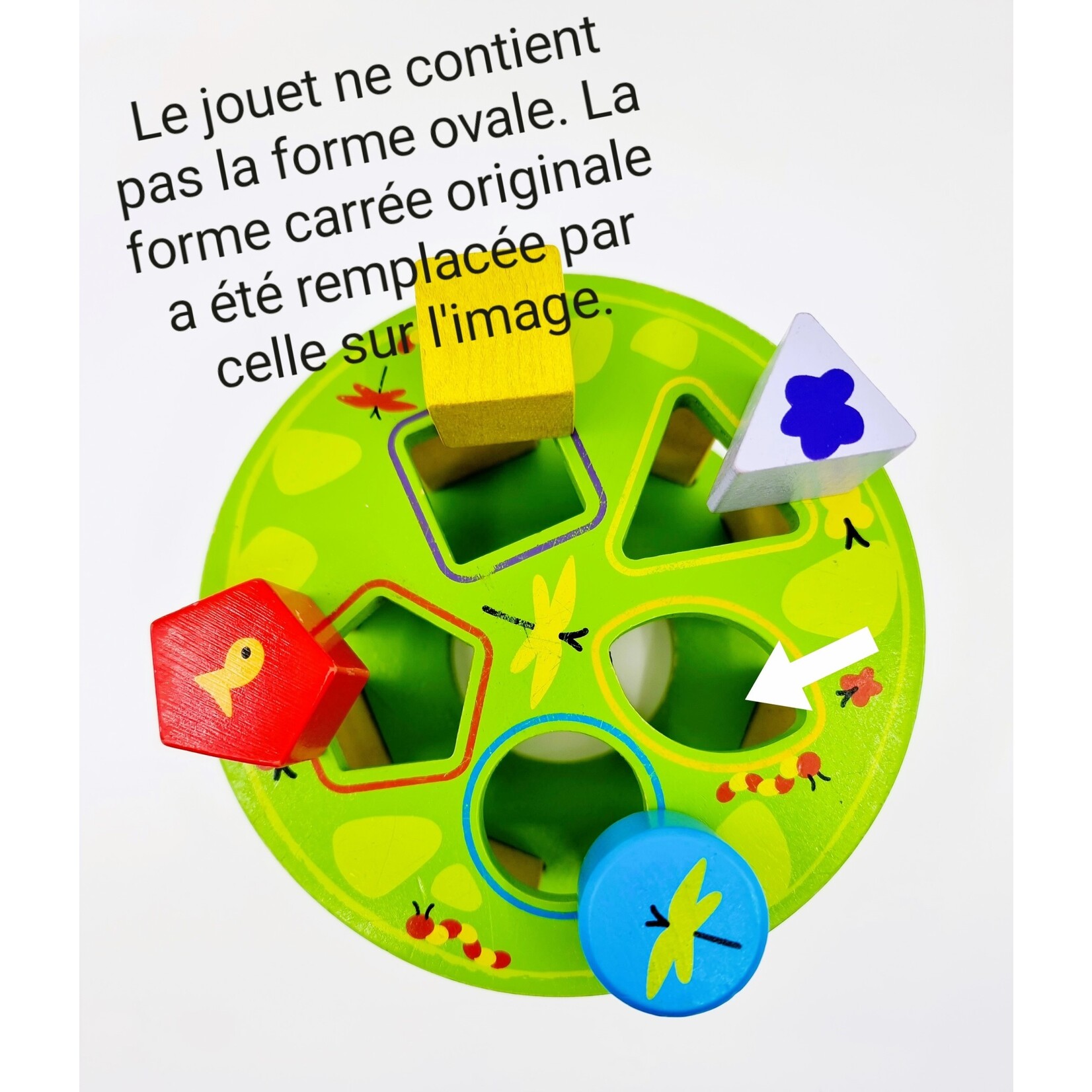 Hape Escargot à tirer avec ces formes à emboîter