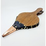 Soufflet de cheminée - cuir noir