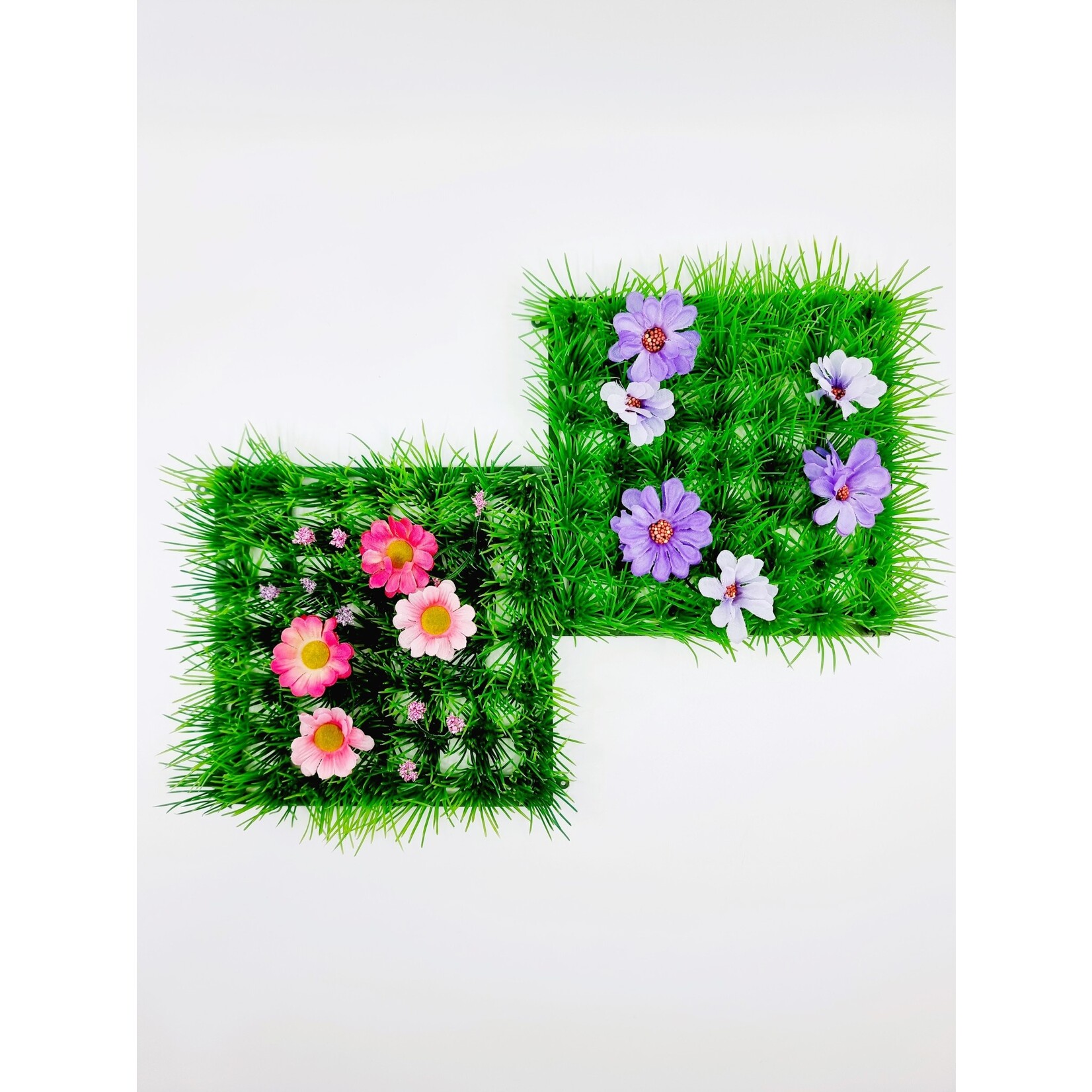 Carré d'herbe champêtre décoratif (2 pièces)