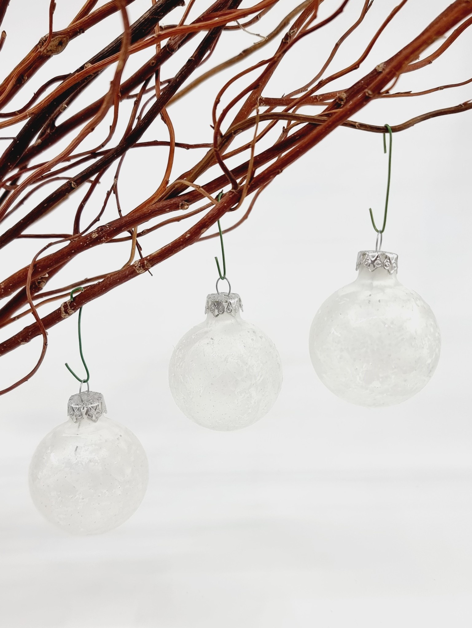 Boule de Noël en verre Flocon (6 pièces) Nouvelle ère