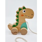 Lelin Théo le dino en bois à promener